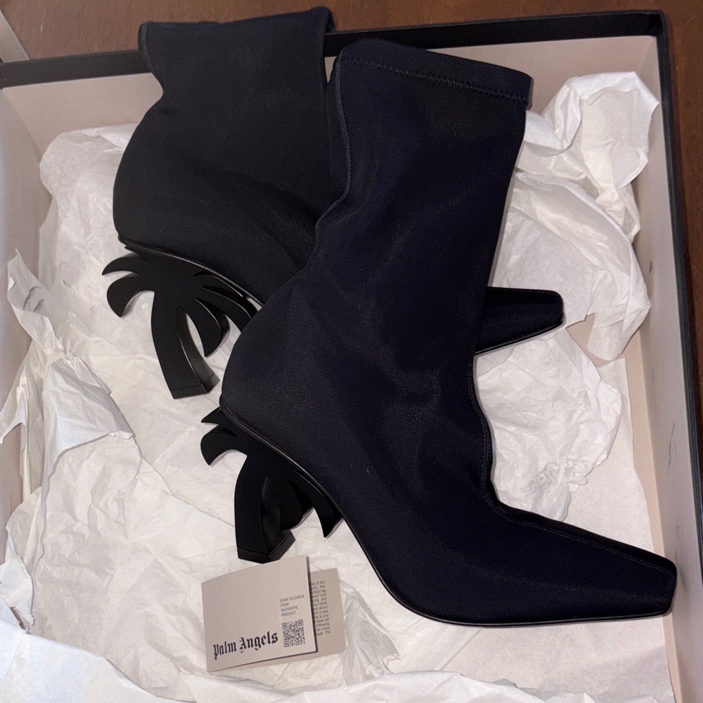 Palm Angels Palm Tree Heeled Boots Palm Angels Palm Tree Heeled Boots